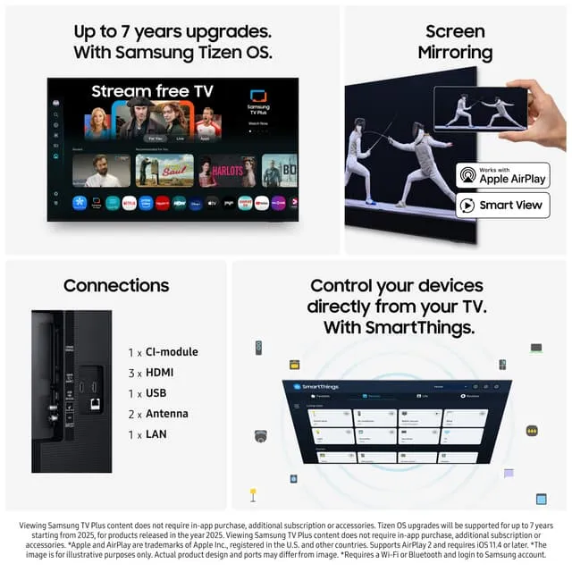 Samsung 65" U7005F 4K Smart TV (2025)