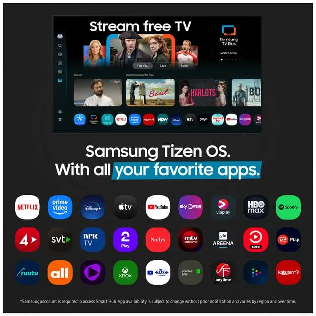 Samsung 65" U7005F 4K Smart TV (2025)