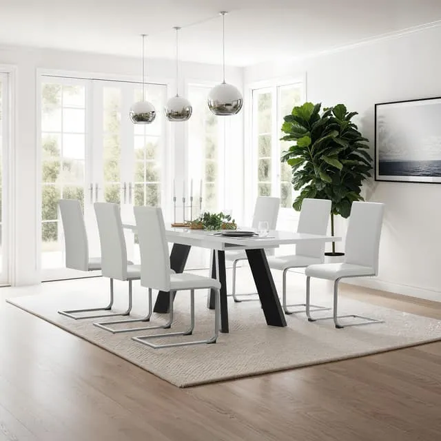 Kitchen chairs Bettina 2 pieces, White