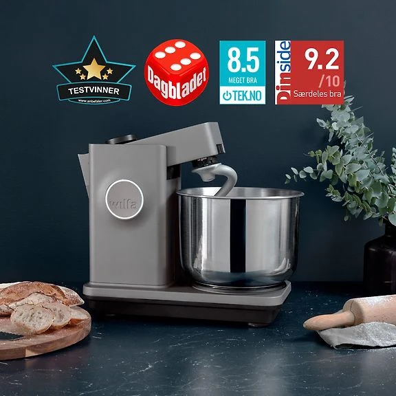 Wilfa KM1GY-70 Probaker Stand Mixer, Grey