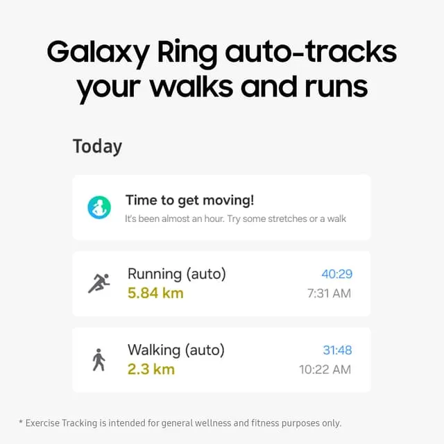 Samsung Galaxy Ring, Titanium Black, Size 13