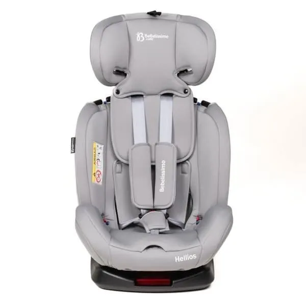 Bebelissimi Isofix Car Seat with 360° Swivel, 40-150cm (0-36 kg) R129 i-size, Gray/Black