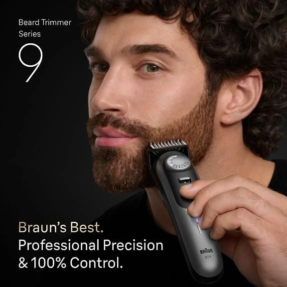 Braun Series 9 Beard Trimmer, BT9560, Chrome