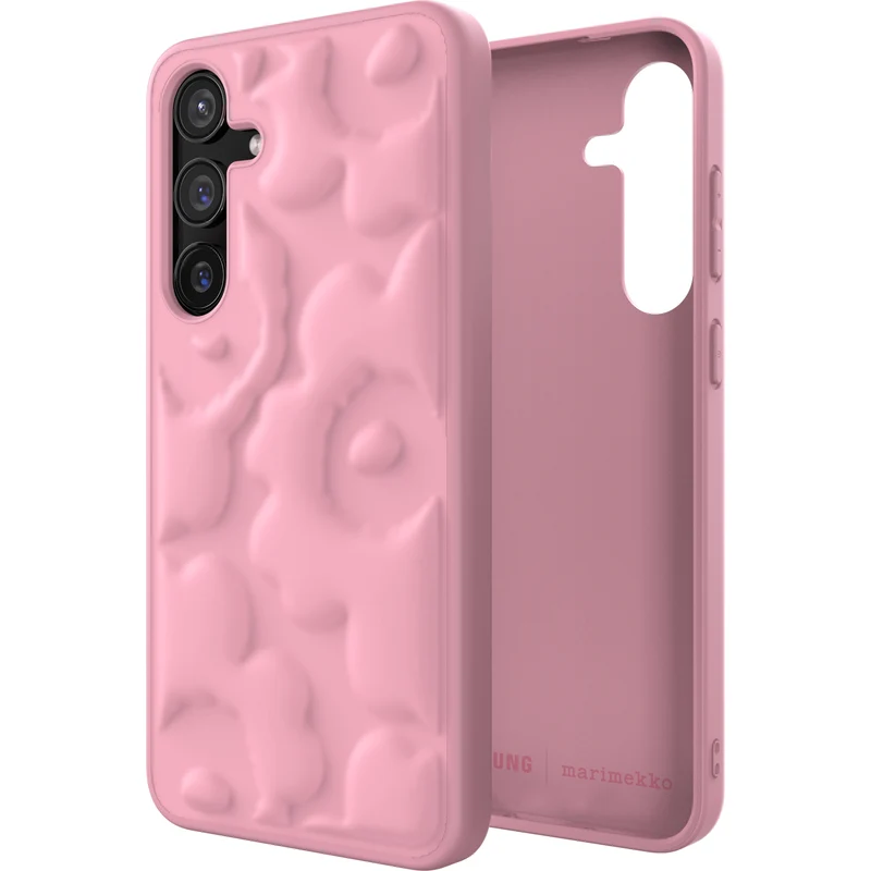 Samsung x Marimekko Embossed Case, Samsung Galaxy S24+, Pink