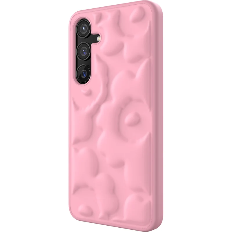 Samsung x Marimekko Embossed Case, Samsung Galaxy S24+, Pink