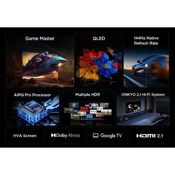 TCL 55" P8K – 4K QLED Google TV