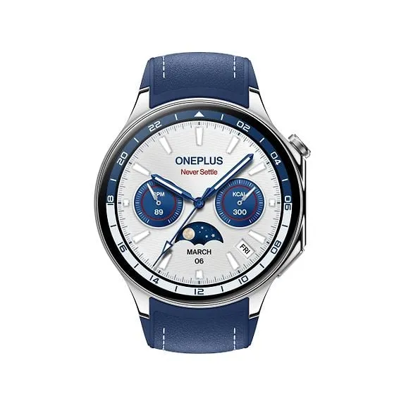 OnePlus Watch 2 Smartwatch, 47 mm, Nordic Blue