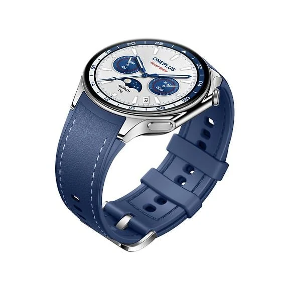 OnePlus Watch 2 Smartwatch, 47 mm, Nordic Blue