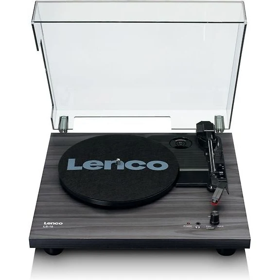 Lenco LS-10 Vinyl Record Player, Black
