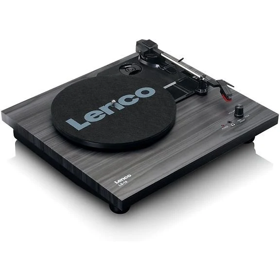 Lenco LS-10 Vinyl Record Player, Black