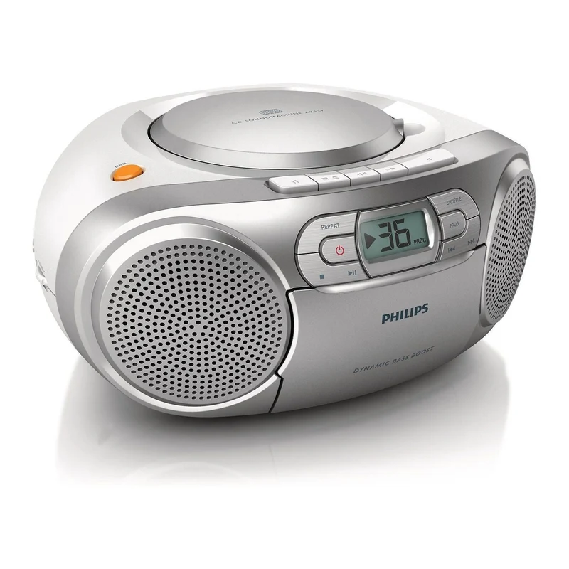 Philips AZ127 Portable CD Player, Silver