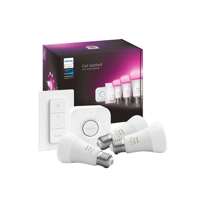 Philips Hue White and Color Ambiance E27 Starter Kit