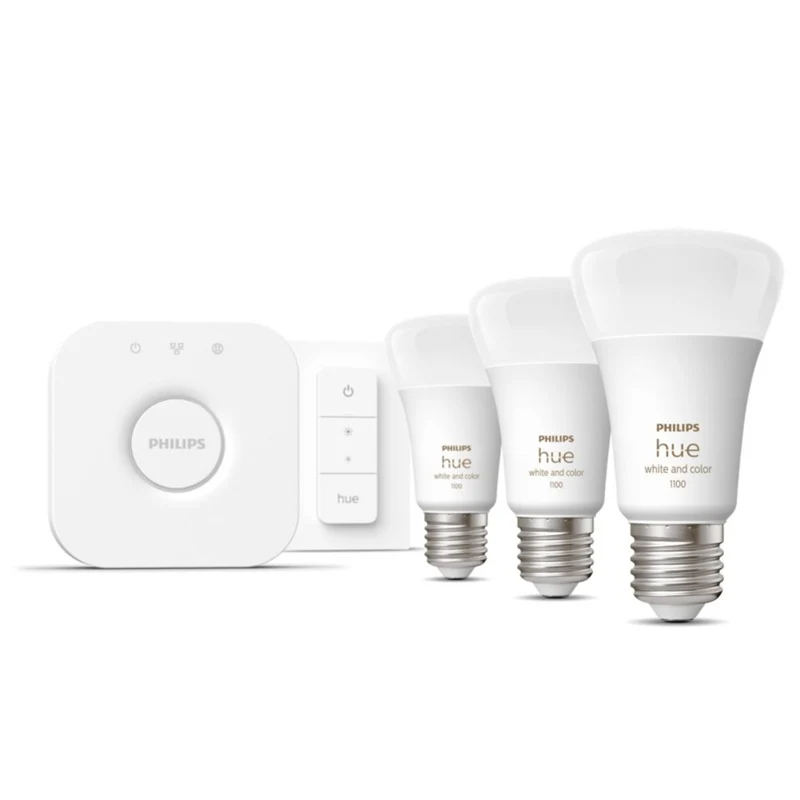 Philips Hue White and Color Ambiance E27 Starter Kit