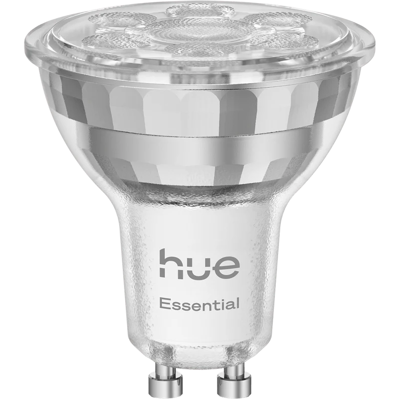 Philips Hue Essential GU10 Spotlight Bulb, 3 pcs + Hue Bridge