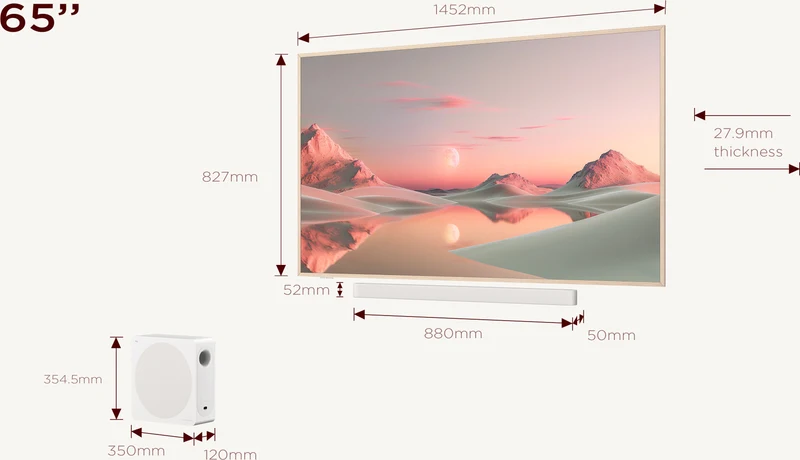 TCL 65" NXTVISION Pro – 4K QLED Google TV