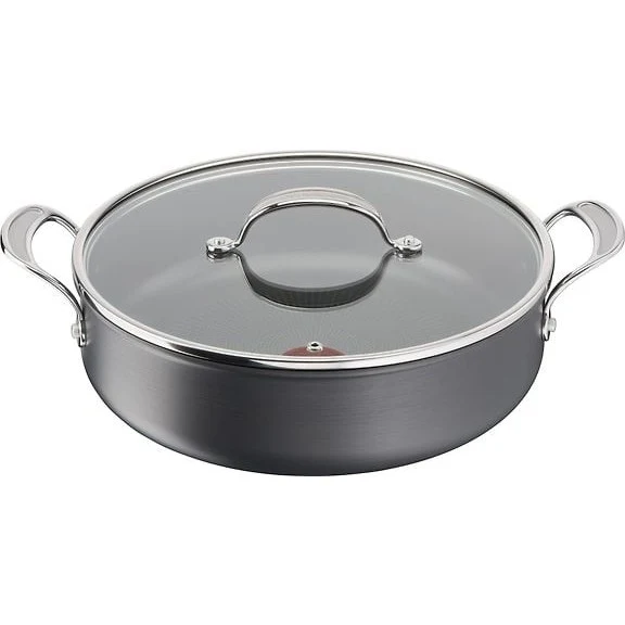 Tefal Jamie Oliver Cook's Classics HA Sauté Pan with Glass Lid 30 cm/5.4 L, Black