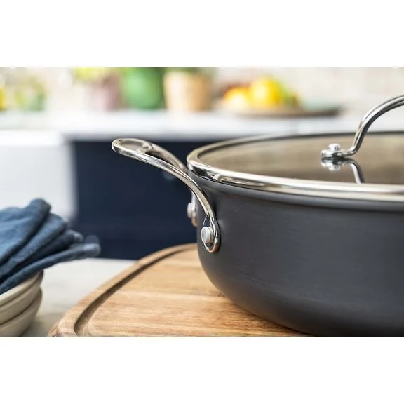 Tefal Jamie Oliver Cook's Classics HA Sauté Pan with Glass Lid 30 cm/5.4 L, Black