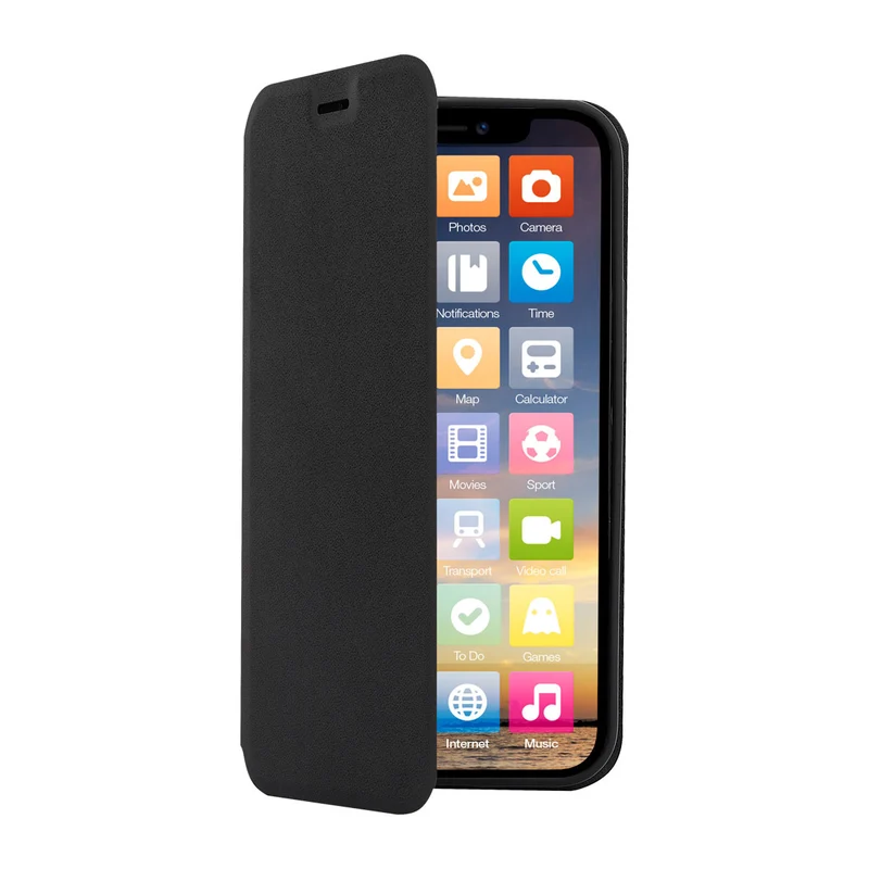 Screenor Clever Galaxy A17 4G/5G Wallet Case, Black