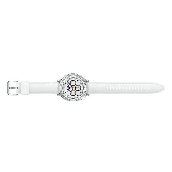 Samsung Galaxy Watch8 Classic 4G Smartwatch, 46mm, White with eSIM