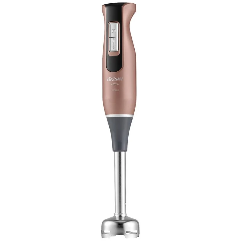 Arzum Hand Blender 1500W Turbo, Measuring Glass, Rose Gold