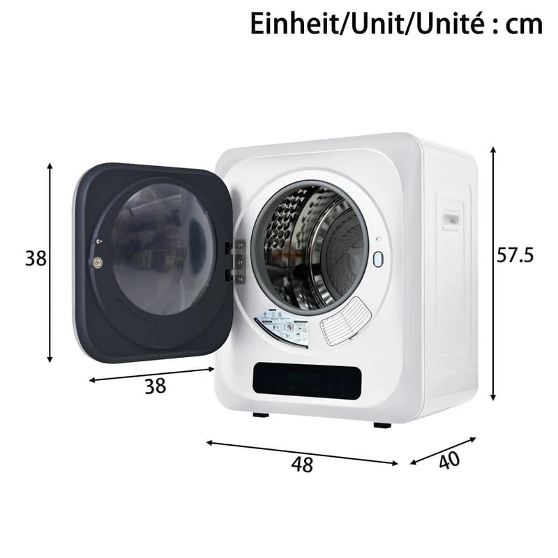 Tumble Dryer, 2.5-4 kg Capacity, 850 W