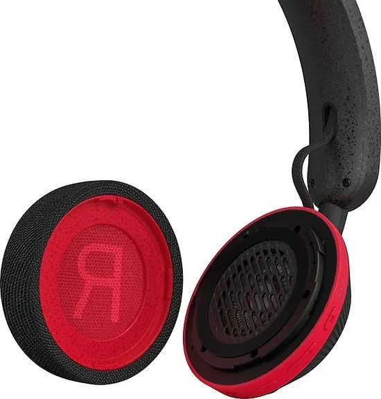 Philips GO Over-ear Sports Headphones, Black/Red TAA6219BLK/00