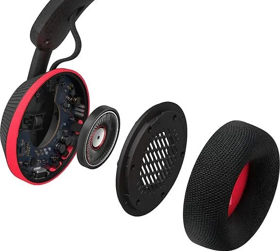 Philips GO Over-ear Sports Headphones, Black/Red TAA6219BLK/00