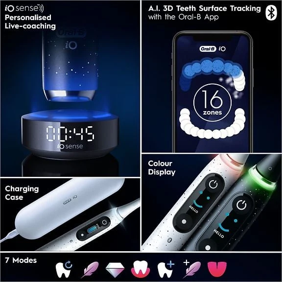 Oral-B iO Series 10 Electric Toothbrush, Cosmic Black