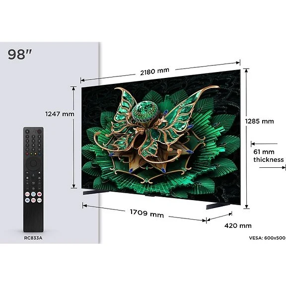 TCL 98" C7K – 4K QD Mini-LED Google TV