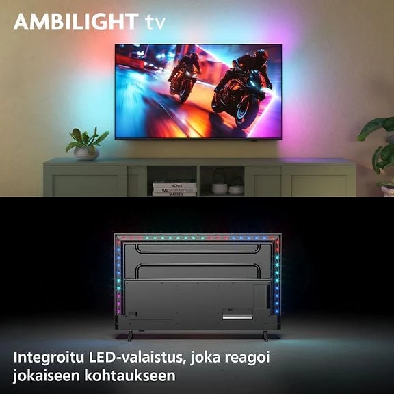 Philips 75" MLED910 – 4K QD Mini-LED Ambilight TV