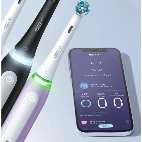 Oral-B iO Series 4 Duo Electric Toothbrush, Black+White