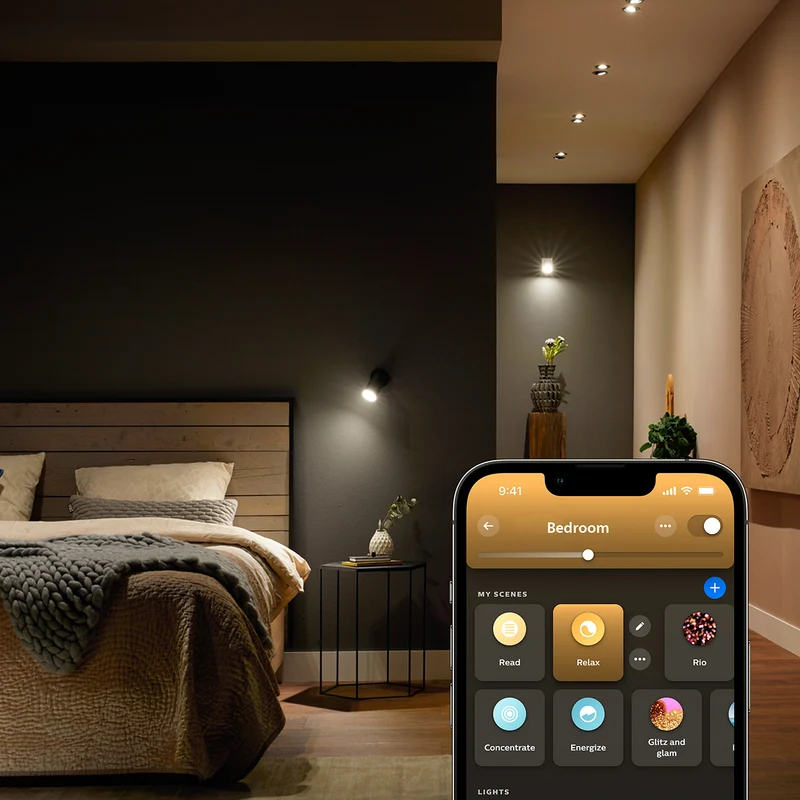 Philips Hue White GU10 Spotlight Bulb, 2 pcs