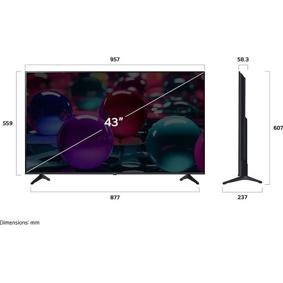 LG 43" UA73 - 4K LED TV