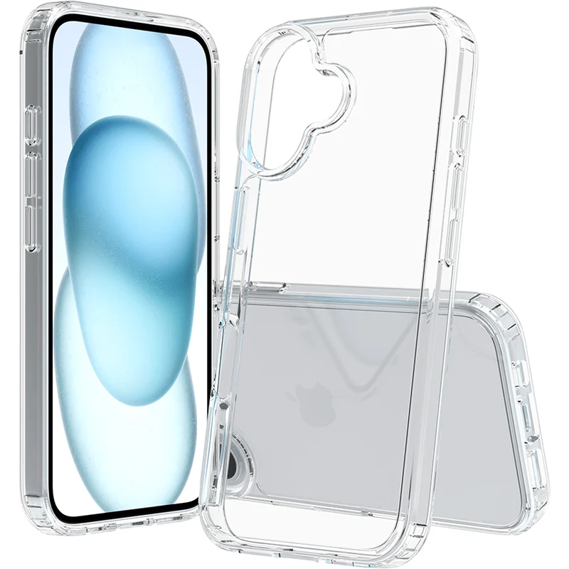 Screenor Bumper Case for iPhone 16, Transparent