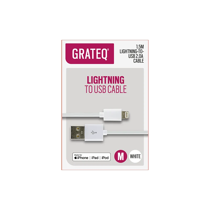 Grateq Lightning to USB-A Cable 1.5M