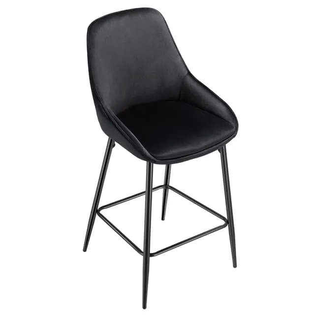 Tectake Siera Bar Stool with Backrest, 2-pack