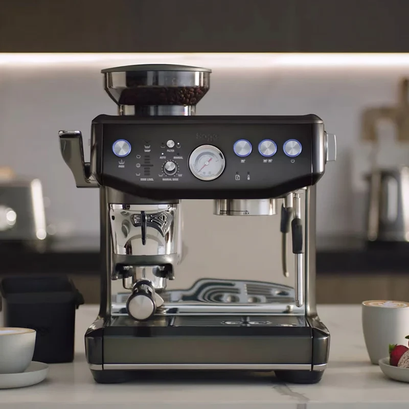 Sage the Barista Express™ Impress SES876BST Espresso Machine - Black Stainless Steel