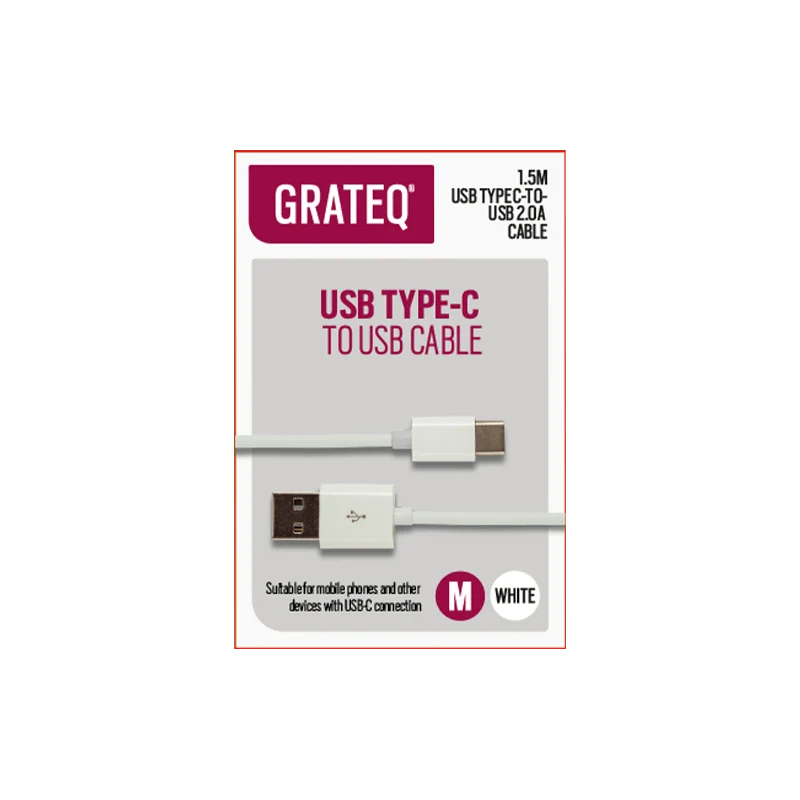 Grateq USB-C to USB-A Cable 1.5m