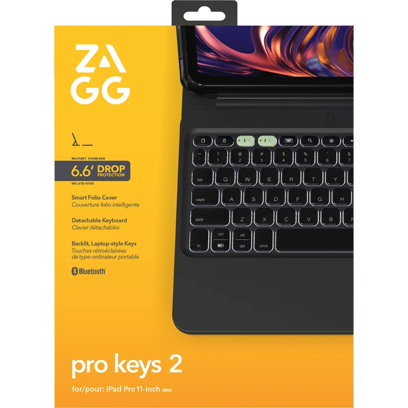 Zagg Pro Keys 2 Keyboard Cover for Apple iPad Pro 11 (M4)
