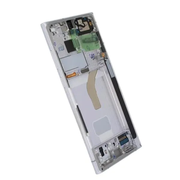 Samsung Original LCD and Touchscreen Assembly for Galaxy S22 Ultra, White
