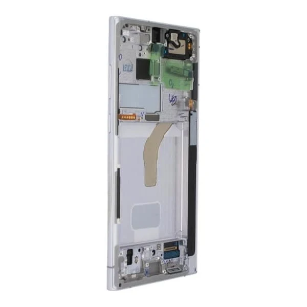 Samsung Original LCD and Touchscreen Assembly for Galaxy S22 Ultra, White