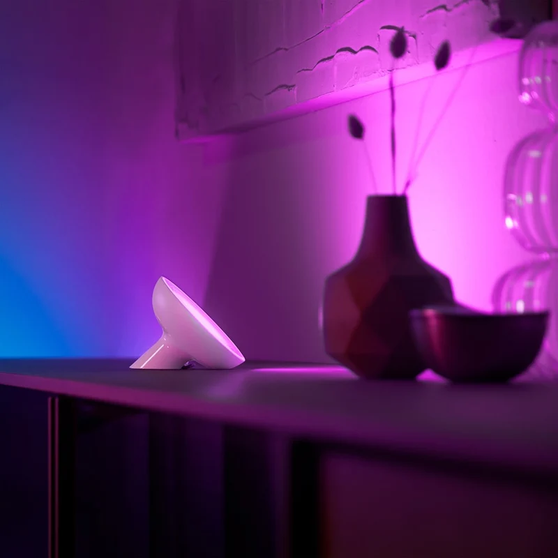 Philips Hue White and colour ambience Bloom table lamp, White