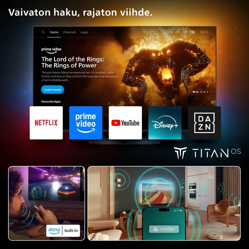 Philips 65" 4K QLED Ambilight TV (2025)