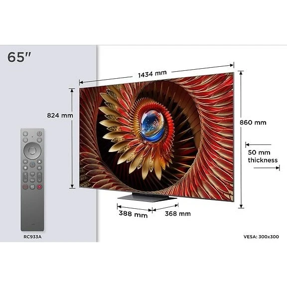TCL 65" C8K – 4K QD Mini-LED Google TV