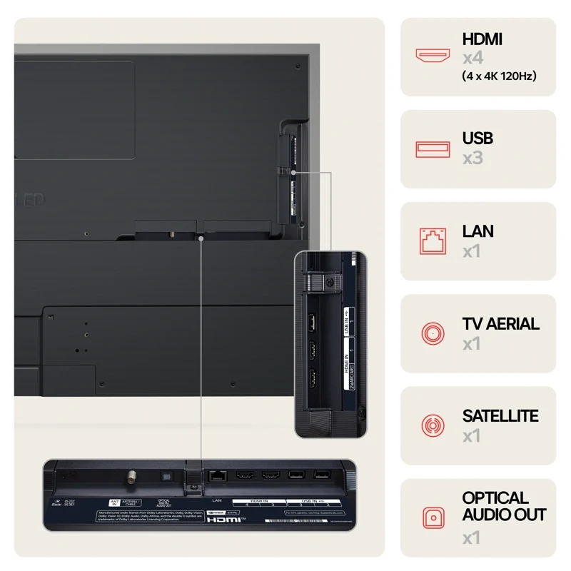LG 65" G4 4K OLED evo TV (2024)