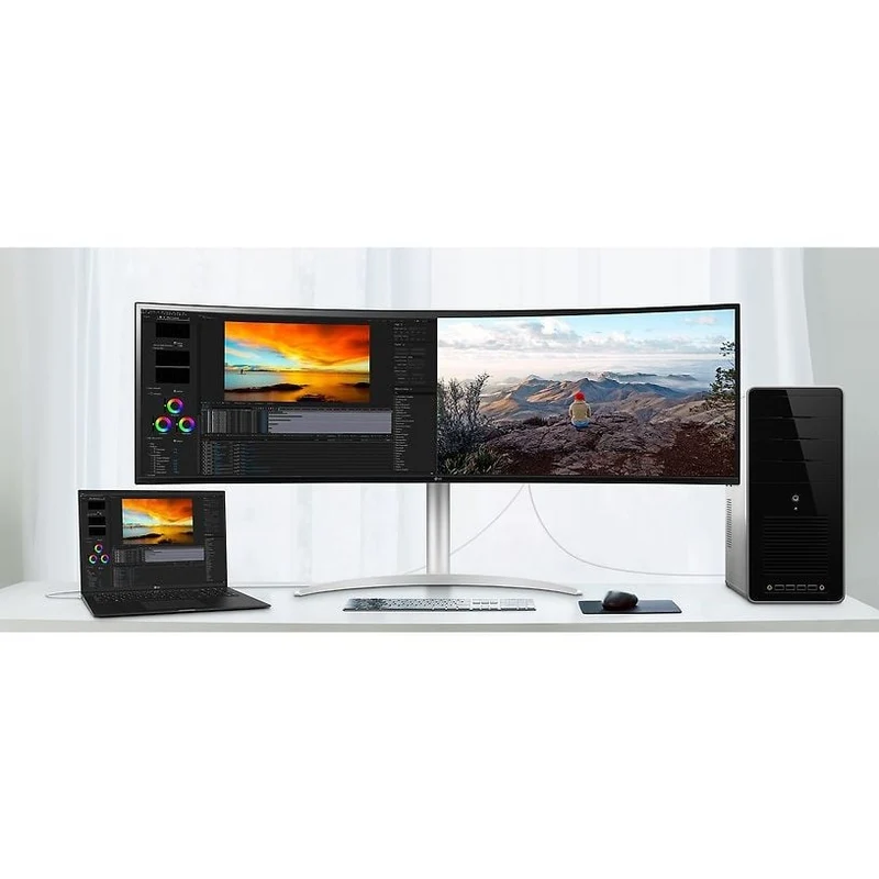 LG UltraWide Curved IPS Computer Monitor (49WQ95C-W)