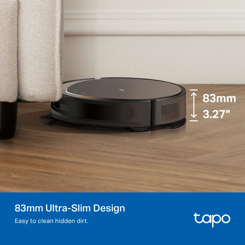 TP-Link Tapo RV20 Max Robot Vacuum Cleaner, Black
