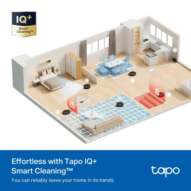 TP-Link Tapo RV20 Max Robot Vacuum Cleaner, Black
