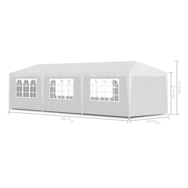 White Party Tent 3x9 m