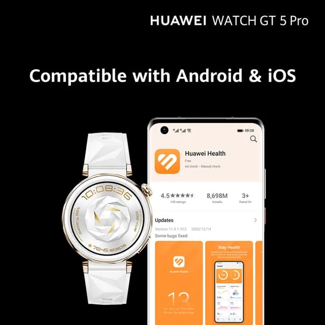 Huawei Watch GT 5 Pro Sports Watch 46 mm (Titanium)